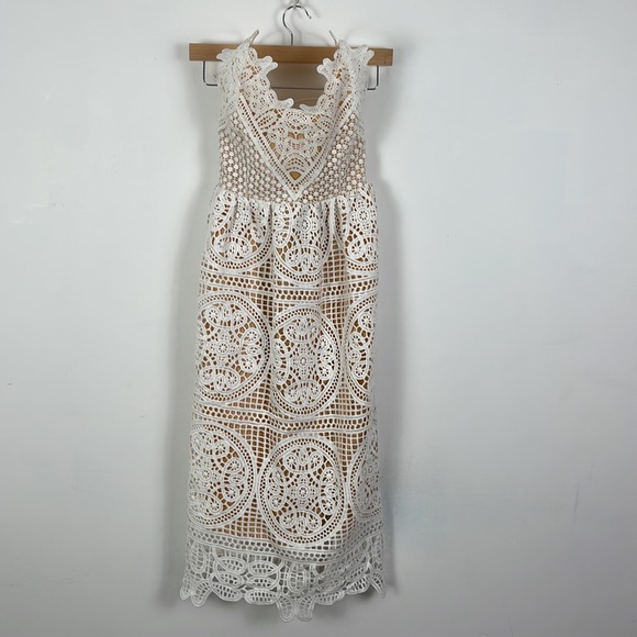 Chichwish Moonlit Night Cross Back Crochet Cami Dress - S - Picture 5 of 8